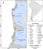 Dissolved greenhouse gases and benthic microbial communities in coastal wetlands of the Chilean coast semiarid region.